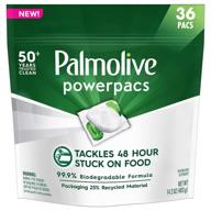 🧼 palmolive powerpacs: fragrance-free dishwasher detergent pods - 36 count logo