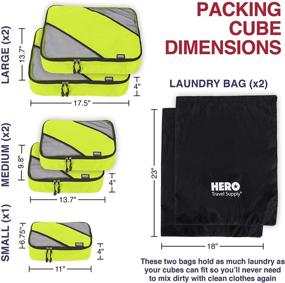 img 1 attached to HERO Packing Cubes Set Organizers Travel Accessories and Packing Organizers