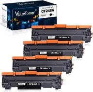 valuetoner compatible toner cartridge replacement for hp 48a cf248a - laserjet pro m15w m16a m15a m16w mfp m31w m30w m29w printer (black, 4 pack) logo