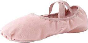 img 4 attached to 🩰 STELLE Women's Athletic Stretch Canvas Ballet Slippers Shoes