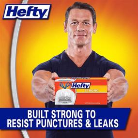 img 3 attached to Прочные высокие мусорные пакеты для кухни Hefty Strong объемом 13 галлонов, белые, без запаха - упаковка из 90 штук