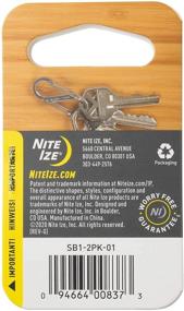 img 1 attached to 🔗 Nite Ize S-Biner Size-1 Dual Carabiner, 2-Pack - Stainless-Steel, Black