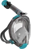 unigear full face snorkel mask - panoramic 180° view with advanced safety breathing system, snorkel set for adults - anti-leak, anti-fog & safe breathing logo