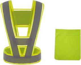 img 4 attached to LUOKANGYL Running Reflective Vest: Stay Highly Visible for Night Running, Cycling, Walking & Outdoor Work with Adjustable Waist Circumference & Simple Bag