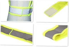 img 3 attached to LUOKANGYL Running Reflective Vest: Stay Highly Visible for Night Running, Cycling, Walking & Outdoor Work with Adjustable Waist Circumference & Simple Bag