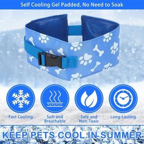 img 3 attached to 🐾 Stay Cool with Dog Cooling Bandana Chill Out Collar - 3 Packs of Pet Ice Cool Bandanas for Summer: Breathable and Soft Scarf for Small-Medium-Large Dogs, Puppies, and Cats