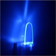 2-pack plug-in motion sensor night light: 0.5w led automatic 🔵 motion activated nightlights for bedroom, bathroom, kitchen, hallway, stairs - blue logo