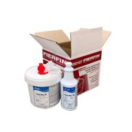 🧻 merfin grab &amp; go bucket, 1 gallon disposable surface cleaning wipe kit - 250 towels (9501qt), ideal workplace sanitizing solution for any location logo