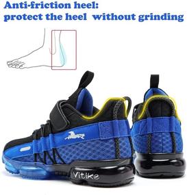 img 1 attached to Breathable Lightweight Outdoor Indoor Shoes Trail Running Girls' Shoes