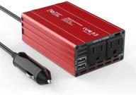 🔌 foval 300w power inverter: dc 12v to 110v ac converter with 4.2a dual usb car charger logo