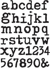 img 2 attached to Tim Holtz Idea-Ology Cling Foam Stamp Set - Lowercase TH Ideaology Stamps