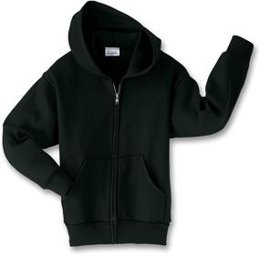 img 1 attached to Свитшот с полной молнией Hanes Comfortblend EcoSmart: лучший выбор для мальчиковой одежды.