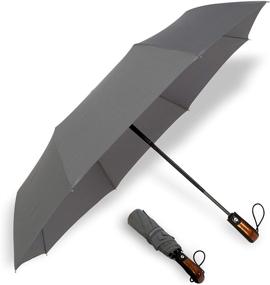 img 4 attached to ☂️ Kentwood Teflon Travel Umbrella with Windproof Feature
