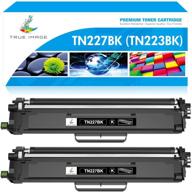 🖨️ high-quality compatible toner cartridge for brother tn227 tn227bk tn-227bk tn223bk (black, 2-pack) - ideal for mfc-l3770cdw hl-l3290cdw hl-l3210cw hl-l3230cdw mfc-l3750cdw mfc-l3710cw printers logo