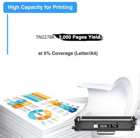 img 2 attached to 🖨️ High-Quality Compatible Toner Cartridge for Brother TN227 TN227BK TN-227BK TN223BK (Black, 2-Pack) - Ideal for MFC-L3770CDW HL-L3290CDW HL-L3210CW HL-L3230CDW MFC-L3750CDW MFC-L3710CW Printers