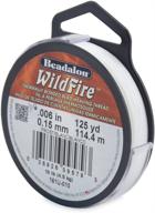 beadalon 161u-010 wildfire .006-inch frost, 125-yard: highly durable beading thread for jewelry making logo