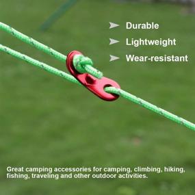 img 3 attached to 🏕️ KRATARC 4m Outdoor Guy Lines Tent Cords Lightweight with Aluminum Guylines - Ideal for Camping, Hiking, and Backpacking