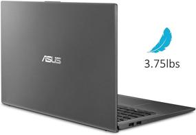 img 2 attached to 💻 ASUS VivoBook 15 FHD Laptop, Intel i5-1035G1, 8GB RAM, 512GB SSD, Backlit Keyboard, Fingerprint, Windows 10, Slate Gray, F512JA-AS54