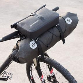 img 2 attached to 🚴 Waterproof Bikepacking Handlebar Bags by ROCKBROS - Front 2 Dry Packs for Road & MTB Bikes, 19-20L Capacity