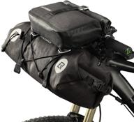 🚴 waterproof bikepacking handlebar bags by rockbros - front 2 dry packs for road & mtb bikes, 19-20l capacity logo