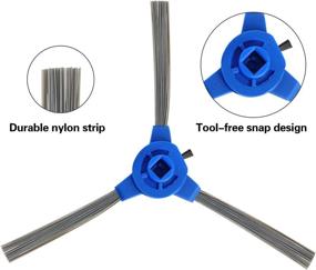 img 1 attached to 🧹 Linniw Replacement Parts for Eufy RoboVac 11S Max, 15C Max, 30C Max - 11-Pack Accessory Set (4 Filters + 6 Side Brushes + 1 Rolling Brush)