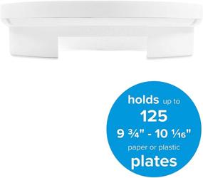 img 3 attached to 🍽️ Camco 57022 Pop-A-Plate, 10-Inch: Compact White Plate Holder & Dispenser for Easy Organization