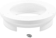 🍽️ camco 57022 pop-a-plate, 10-inch: compact white plate holder & dispenser for easy organization logo