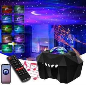 img 4 attached to 🌌 Aurora Star Lights Projector with Remote Control, Galaxy Lights Projector for Bedroom Decoration, Valentine's Day Gifts, Adult & Kids Night Light