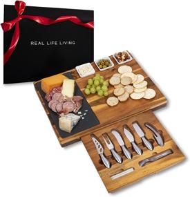 img 4 attached to 🎁 Deluxe Charcuterie Board Gift: Perfect for Serving Platters of All Sizes!