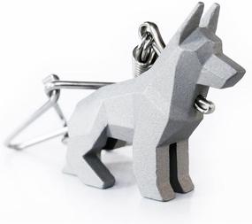 img 2 attached to 🐕 Exquisite Handcrafted Stainless German Shepherd Sculpture – MOODTOWN masterpiece