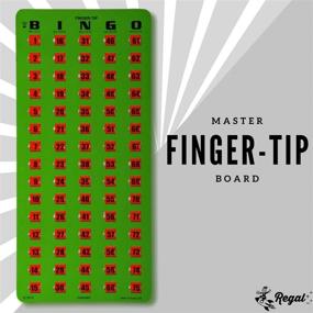 img 3 attached to Regal Games - Easy Read Finger-Tip Shutter Slide Card 🟢 Bingo Set - Green - 50 Easy Read Shutter Slide Cards