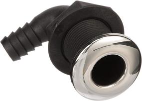 img 3 attached to 🔌 Seachoice 18541 90 Degree Thru-Hull Connector - White, Fits 3/4 Inch ID Hose + 1-3/8 Inch Max Hull