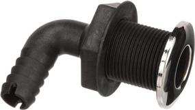 img 4 attached to 🔌 Seachoice 18541 90 Degree Thru-Hull Connector - White, Fits 3/4 Inch ID Hose + 1-3/8 Inch Max Hull