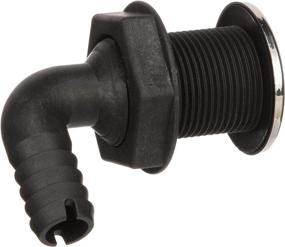 img 2 attached to 🔌 Seachoice 18541 90 Degree Thru-Hull Connector - White, Fits 3/4 Inch ID Hose + 1-3/8 Inch Max Hull