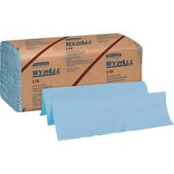 wypall 05123 l10 windshield towels, 1-ply, 9 1/10 x 10 1/4, 1-ply, pack of 224 (case of 10 packs), blue logo