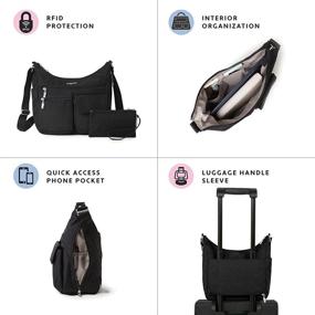 img 1 attached to 👜 Water Resistant Women's Handbags & Wallets: Baggallini Everywhere Crossbody, Lightweight Design