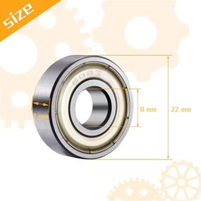 img 3 attached to 🛹 Afrowlle ABEC9 ABEC11 Skateboard Bearings: Ultimate Performance for Roller, Skateboard, Longboard, Motors, 3D Printer, Fidget Spinners