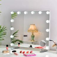 💄 hansong vanity mirror with lights: hollywood lighted makeup mirror for perfect dressing ⭐ wall mounted or tabletop beauty mirrors with led bulbs logo