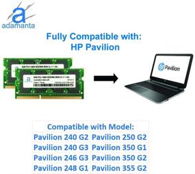 img 2 attached to 💻 Высокопроизводительный Adamanta 16GB (2x8GB) Обновление памяти для ноутбука HP Elitebook, Pavilion, Probook, ZBook - DDR3L 1600Mhz PC3L-12800 SODIMM 2Rx8 CL11 1.35v Ноутбук RAM