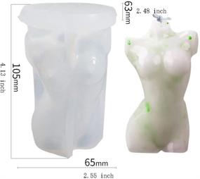 img 2 attached to Silicone Mold for 3D Goddess Body Shape, Epoxy Casting Mold for Human Body, Resin Casting Sculpture Model of Woman, Ideal for DIY Jewelry Craft, Candle Table, and Home Decoration Making
