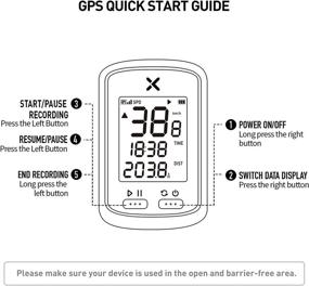 img 1 attached to 🚴 XOSS G GPS Bike Computer: Wireless Bluetooth Speedometer and Odometer with IPX7 Waterproof Cover - Rechargeable Cycling MTB Tracker LCD Display & Automatic Backlight