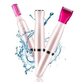 img 4 attached to 🪒 3-in-1 Cordless Women's Bikini Trimmer – Painless Multi Grooming Kit for Wet and Dry Shaving – Electric Razor for Women's Facial Hair Removal – Bikini Trimmer for Ladies' Eyebrows & Body Hair – Shaver for Friends Merchandise