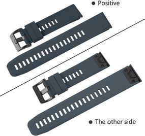 img 1 attached to 📱 ZEROFIRE Compatible Silicone Bands for Garmin Fenix 5 & 5 Plus - Forerunner 935, 945, Approach S60 - Replacement Watch Straps (Not for 5X, 5S)