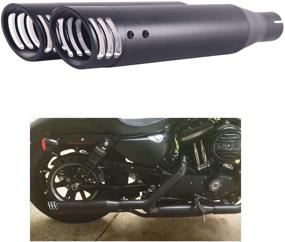 img 4 attached to Выхлопная система Handmo 3.0'' Slip on для моделей Sportster 2014-2021 - глушители с рыкающим звуком.