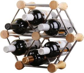 img 4 attached to 🍷 Hundred-Variety Classic Style Wine Bottle Racks - Ideal for Bars, Cellars, Basements, Cabinets, Food Cabinets, etc. - Holds up to 6 Bottles