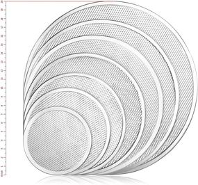 img 2 attached to 🍕 Premium Pack of 6 New Star Foodservice 50943 Seamless Aluminum Pizza Baking Screens - 10-Inch Ideal for Restaurants