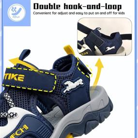 img 2 attached to Sandals Outdoor Hiking Sneakers - Toddler Boys' Shoes - Shop Sandals