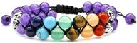 innovahome adjustable chakra energy stone bracelet - enhance your aura & balance your energies! logo