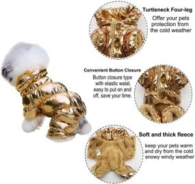 img 1 attached to 🐶 SunteeLong Winter Puppy Dog Coat - Waterproof & Windproof Snowsuit for Small Dogs