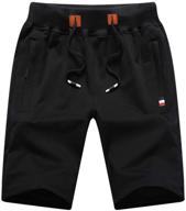 🩳 boy's shorts with drawstring elastic waistband and convenient pockets - gunlire casual clothing logo